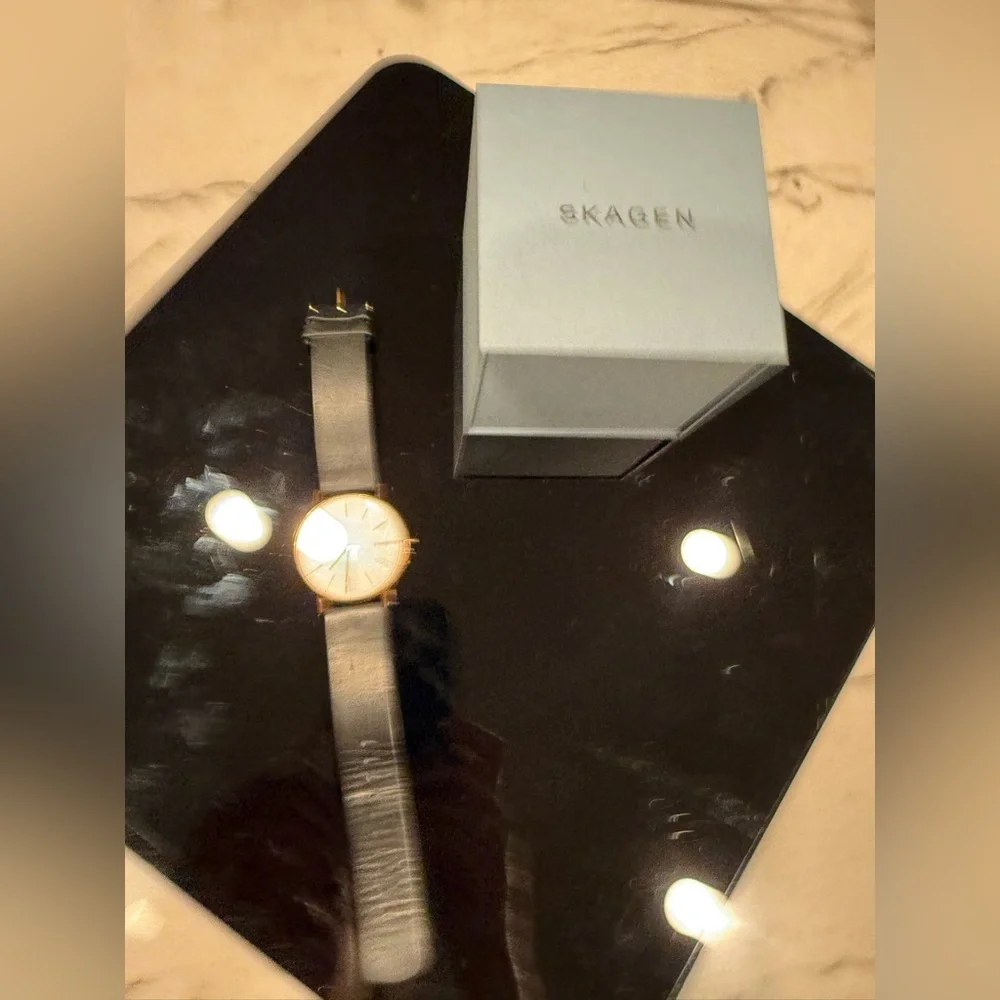 Skagen Signatur SKW6430, Black and Gold with White Face